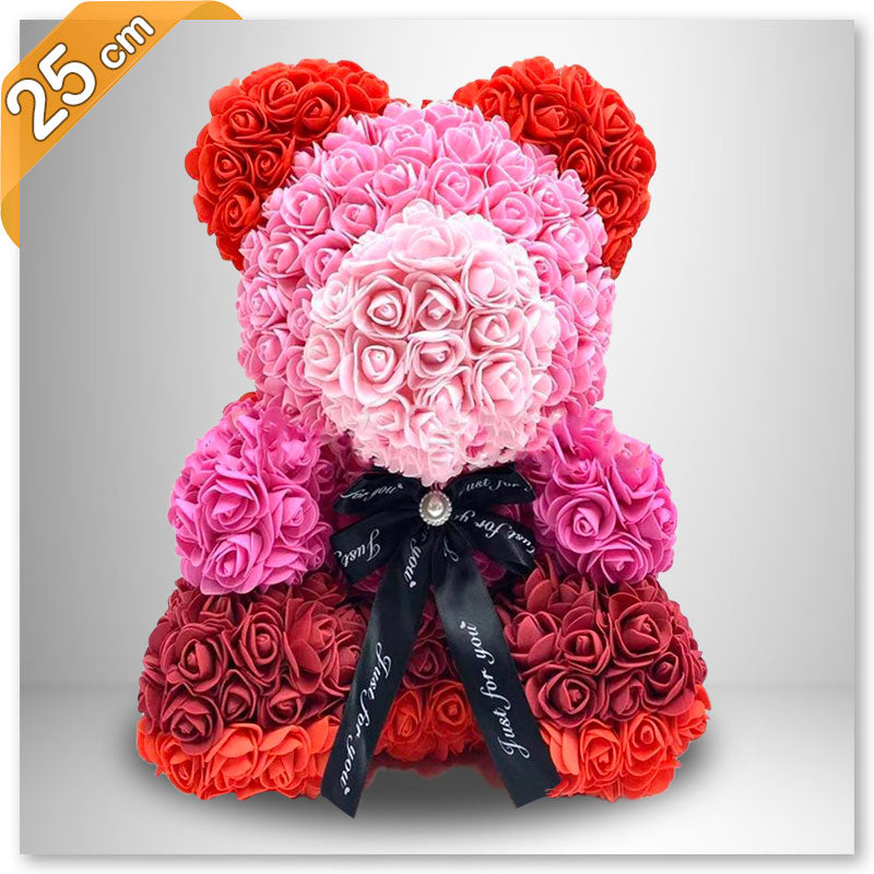 Ours en peluche en forme de rose éternelle - Fleurs artificielles pour  Saint-Valentin, anniversaire de mariage, anniversaire, jouets de décoration  pour petite amie, épouse (rose) : : Maison