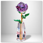 Rose Vase Cristal Disney