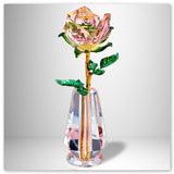 Rose Vase en Cristal