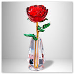 Rose Vase Cristal Pas Cher
